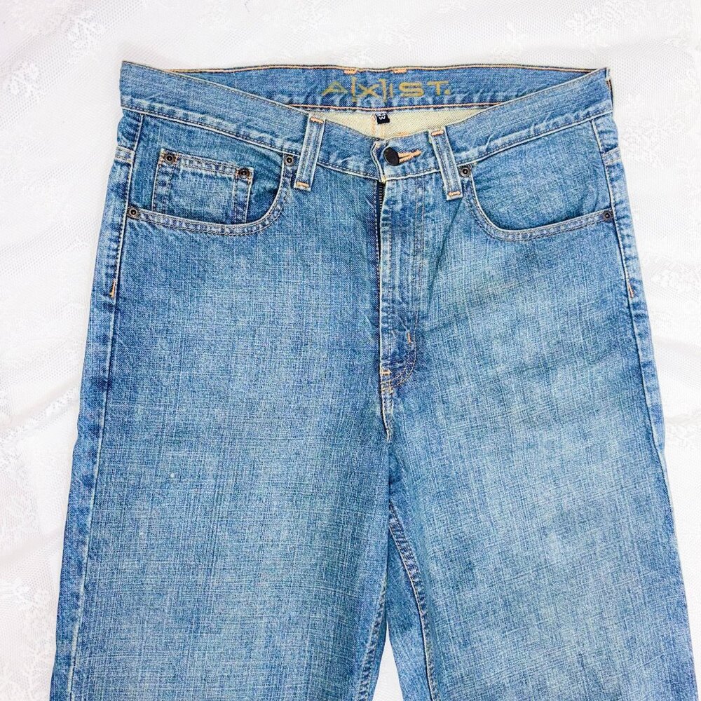 Mens Axist Relaxed Fit Jeans 90s Y2K Era Denim 33x30 Pants